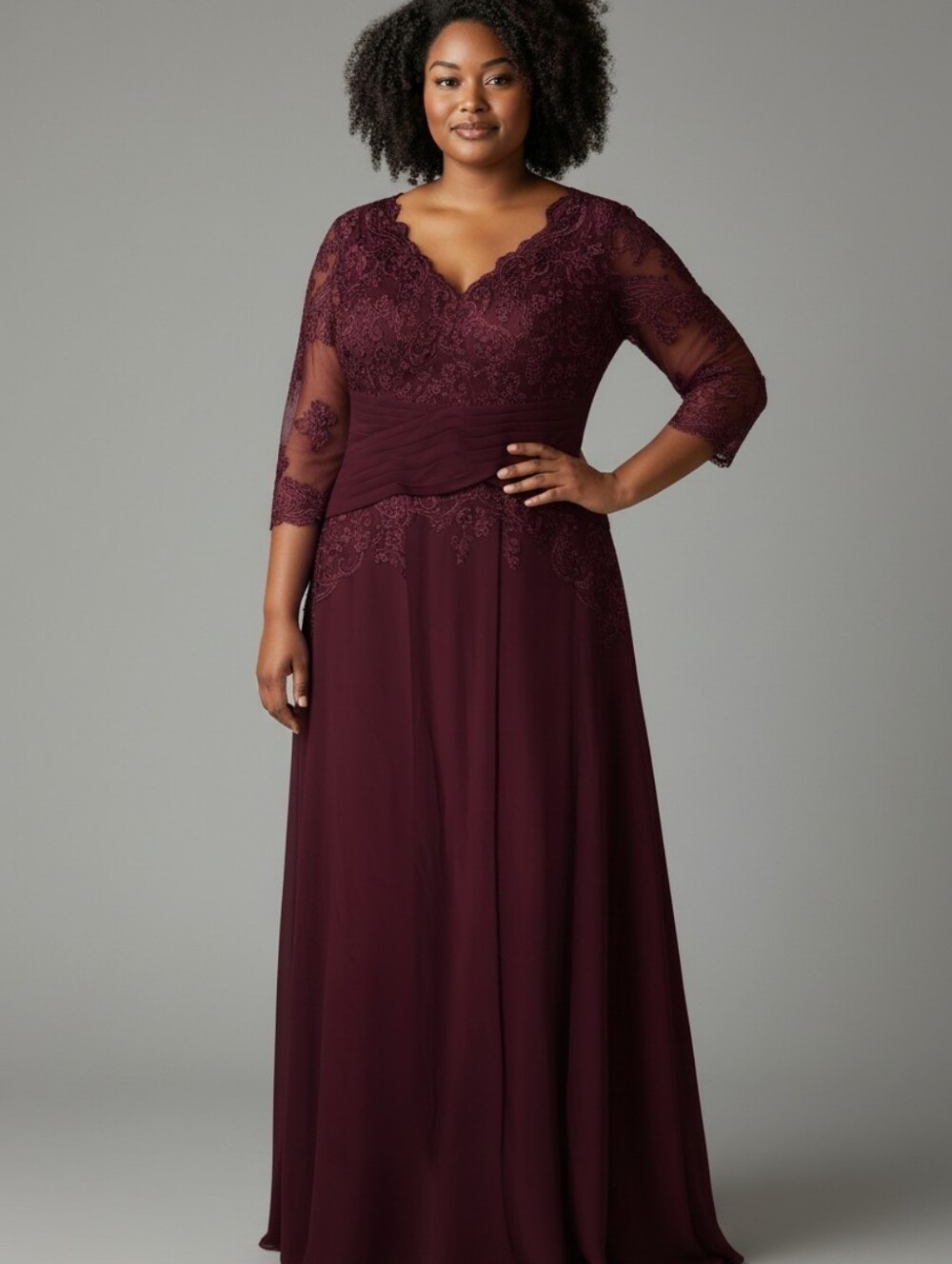 NWT JJ's House Womens Formal Dress Burgundy Lace Bra Mother Of Bride/Groom Sz 12